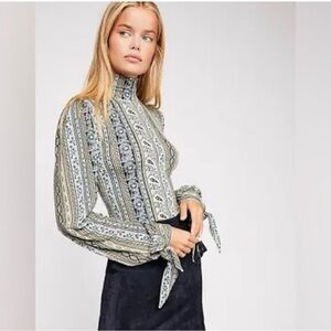 Free People Donatella Turtle Neck XS NWT Boho